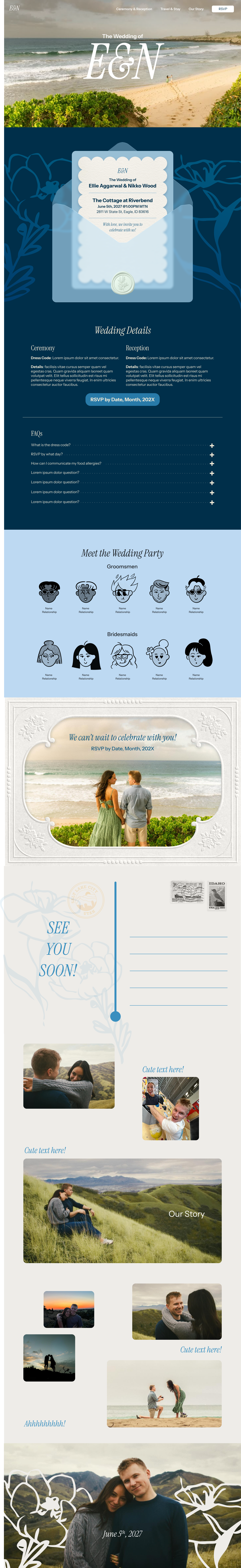 Ellie and Nikko Wedding Website